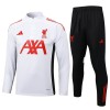 Liverpool Trenings Collegegenser 2025-26 Kvart-Zip Hvit - Herre